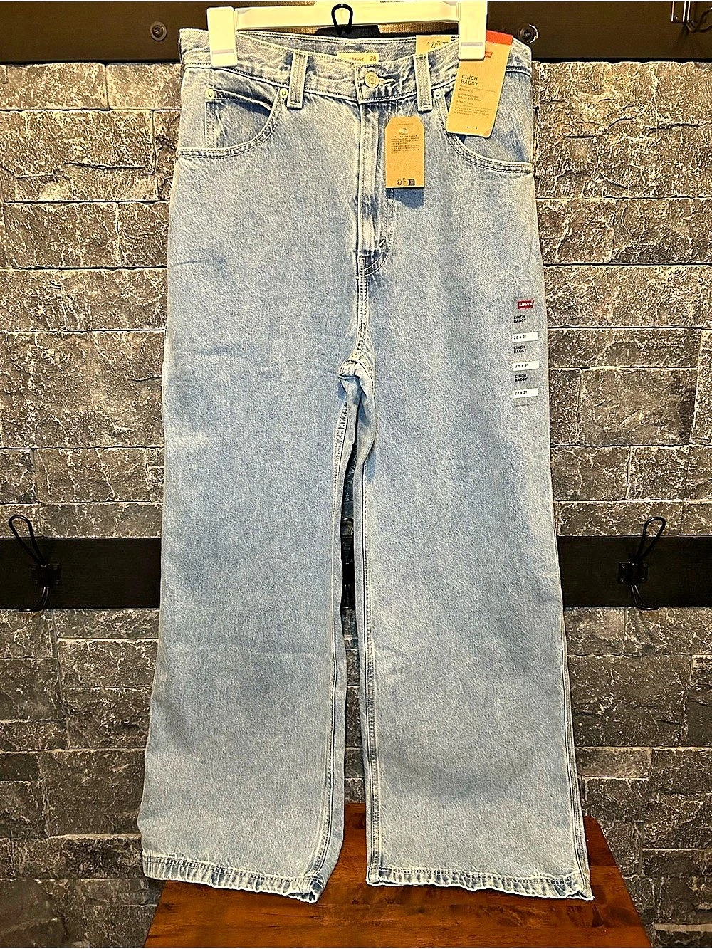 Levi's Cinch Baggy Jeans Straight Leg Blue Waist 28 x 31